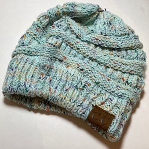 C.C beanie ponytail winter hat